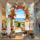 Wall Murals: Floral arch to the coast 21