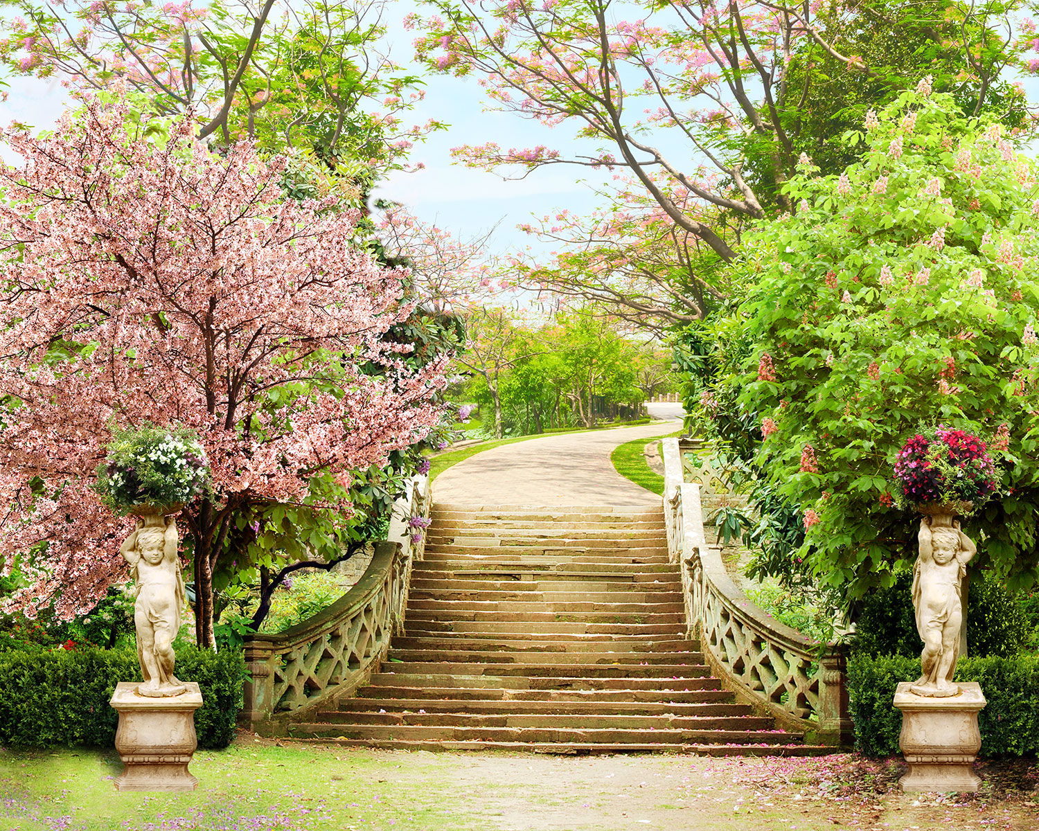 Wall Murals: Stairs in the Great Garden