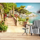 Wall Murals: Seaside village 2