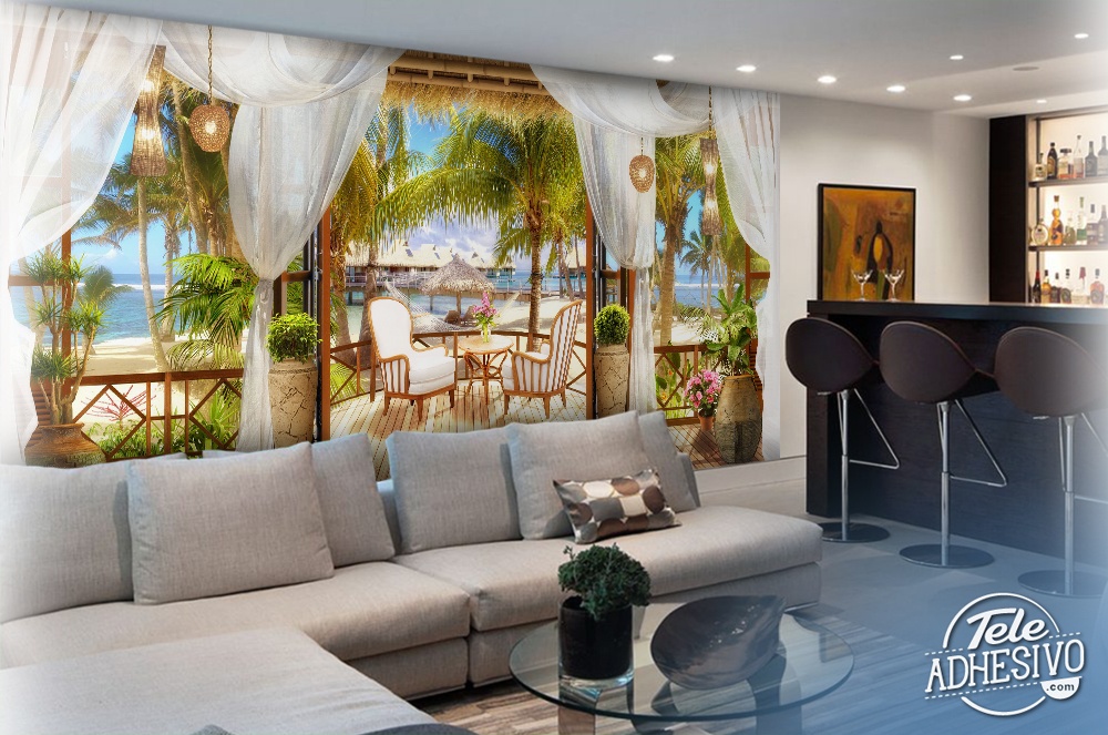 Wall Murals: Caribbean cabin