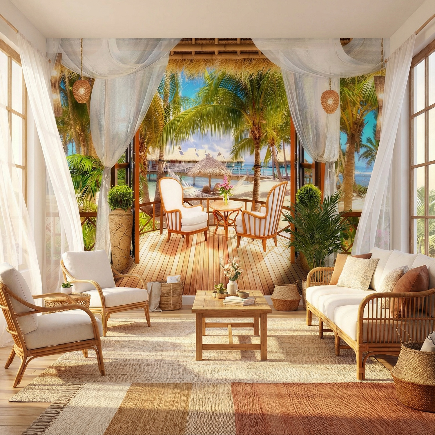 Wall Murals: Caribbean cabin