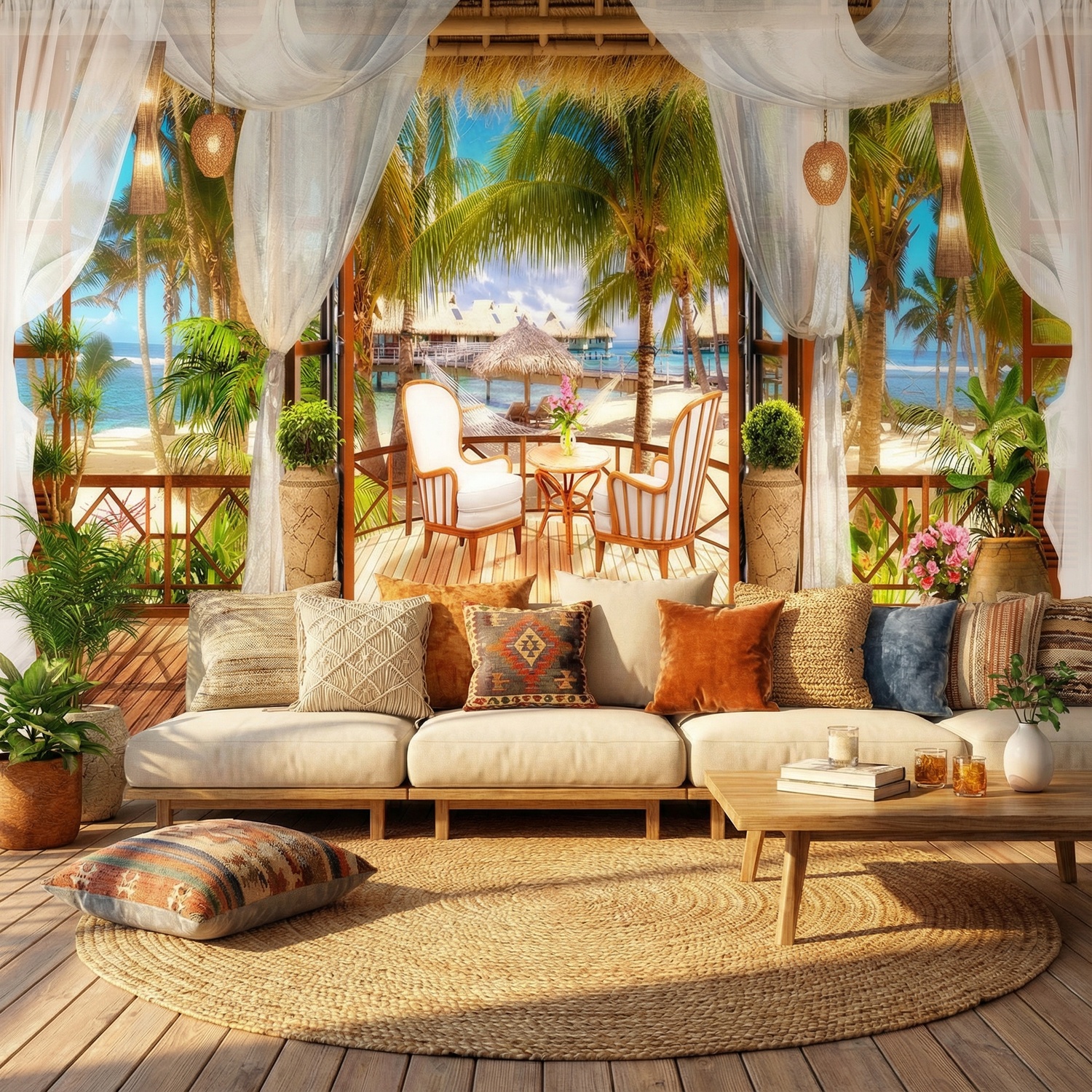 Wall Murals: Caribbean cabin