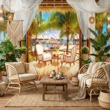Wall Murals: Caribbean cabin 3