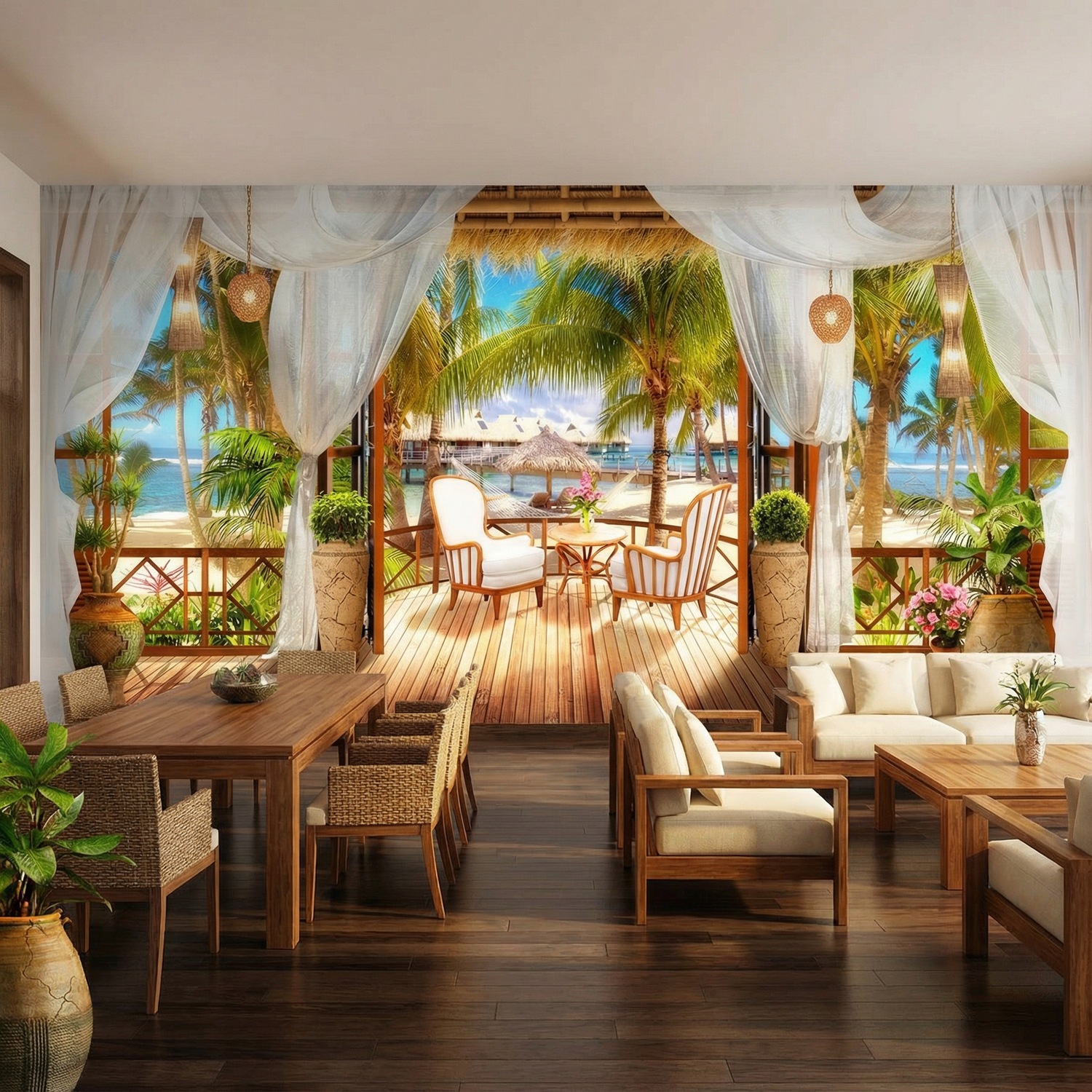 Wall Murals: Caribbean cabin