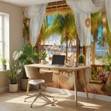 Wall Murals: Caribbean cabin 6