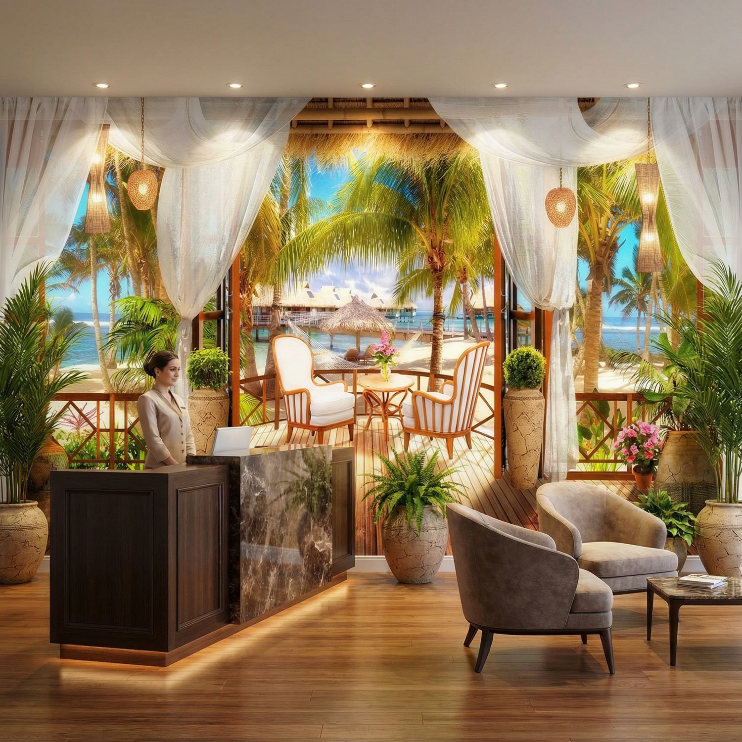 Wall Murals: Caribbean cabin