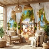 Wall Murals: Caribbean cabin 8