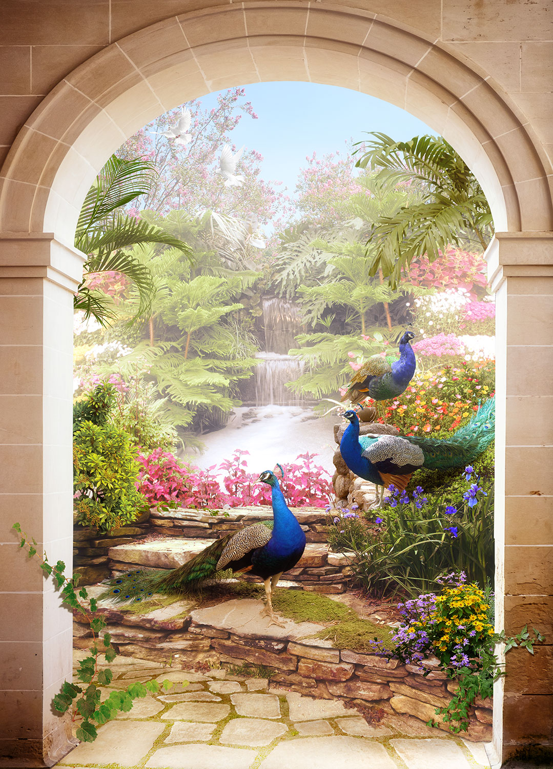 Wall Murals: Tropical garden