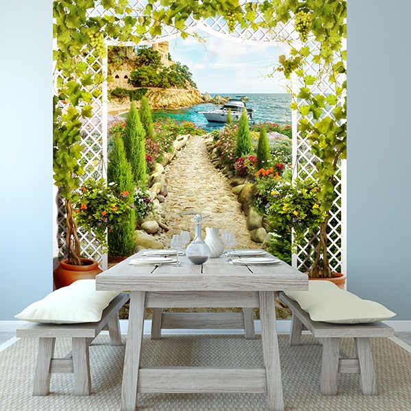 Wall Murals: The Mediterranean garden 0