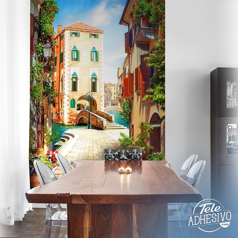 Wall mural discovering Venice
