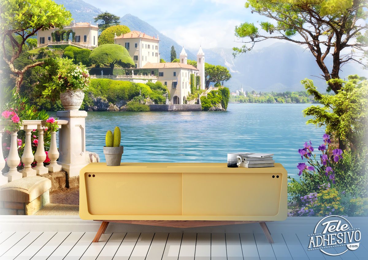 Wall Murals: Resort on the lake