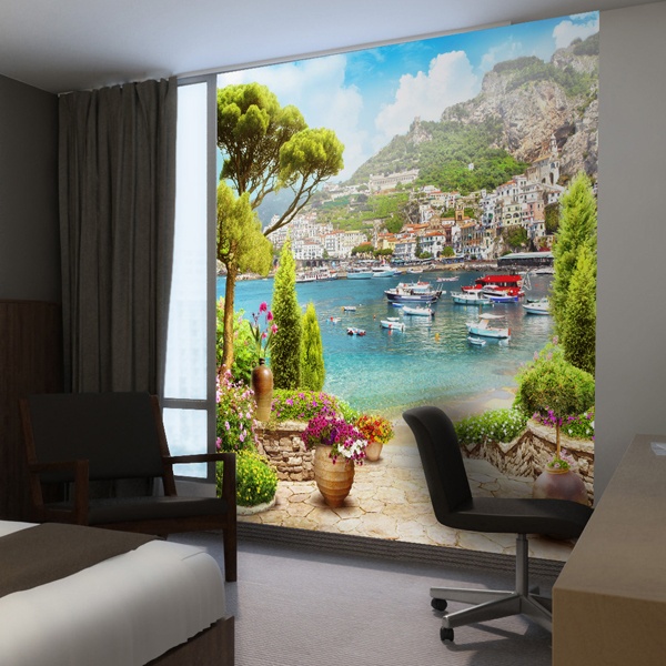 Wall Murals: Mediterranean villa