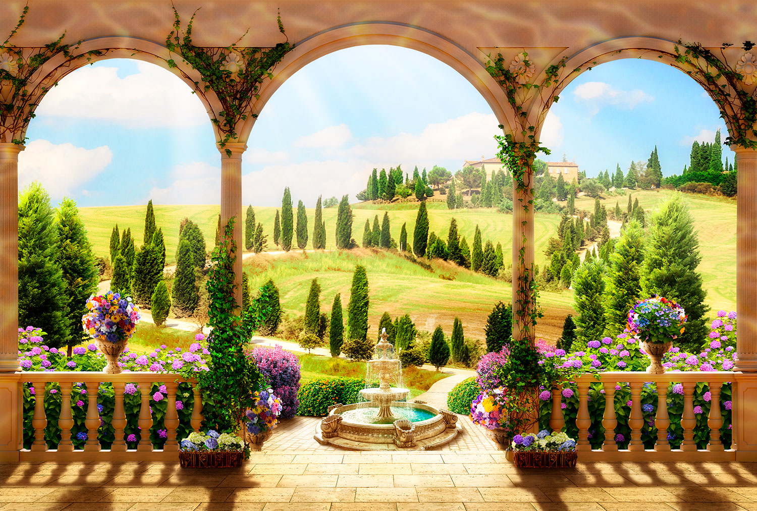 Wall Murals: Country landscape