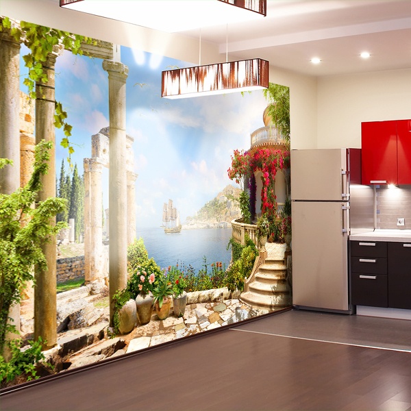 Wall mural Viewpoint in Greece