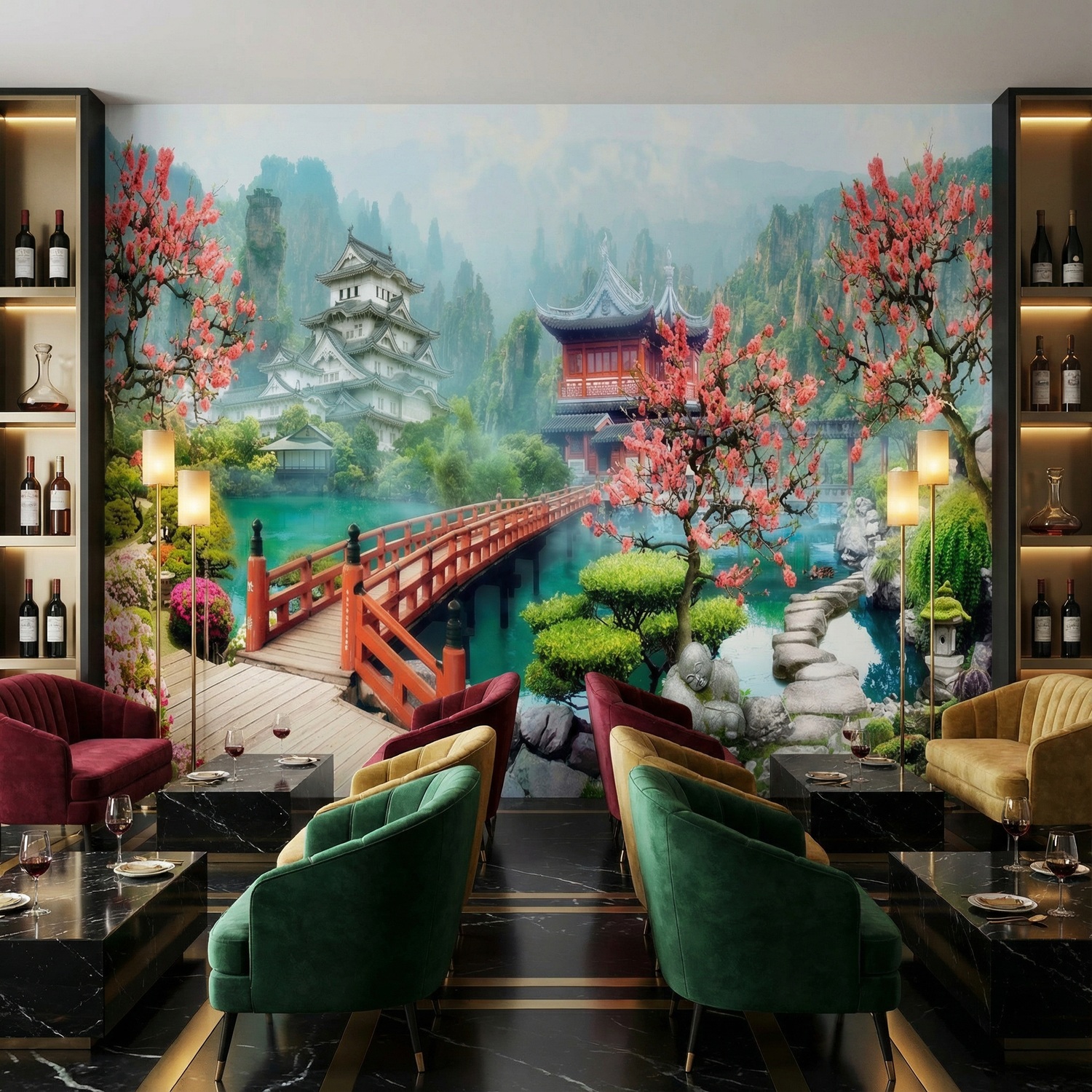 Wall Murals: Oriental landscape