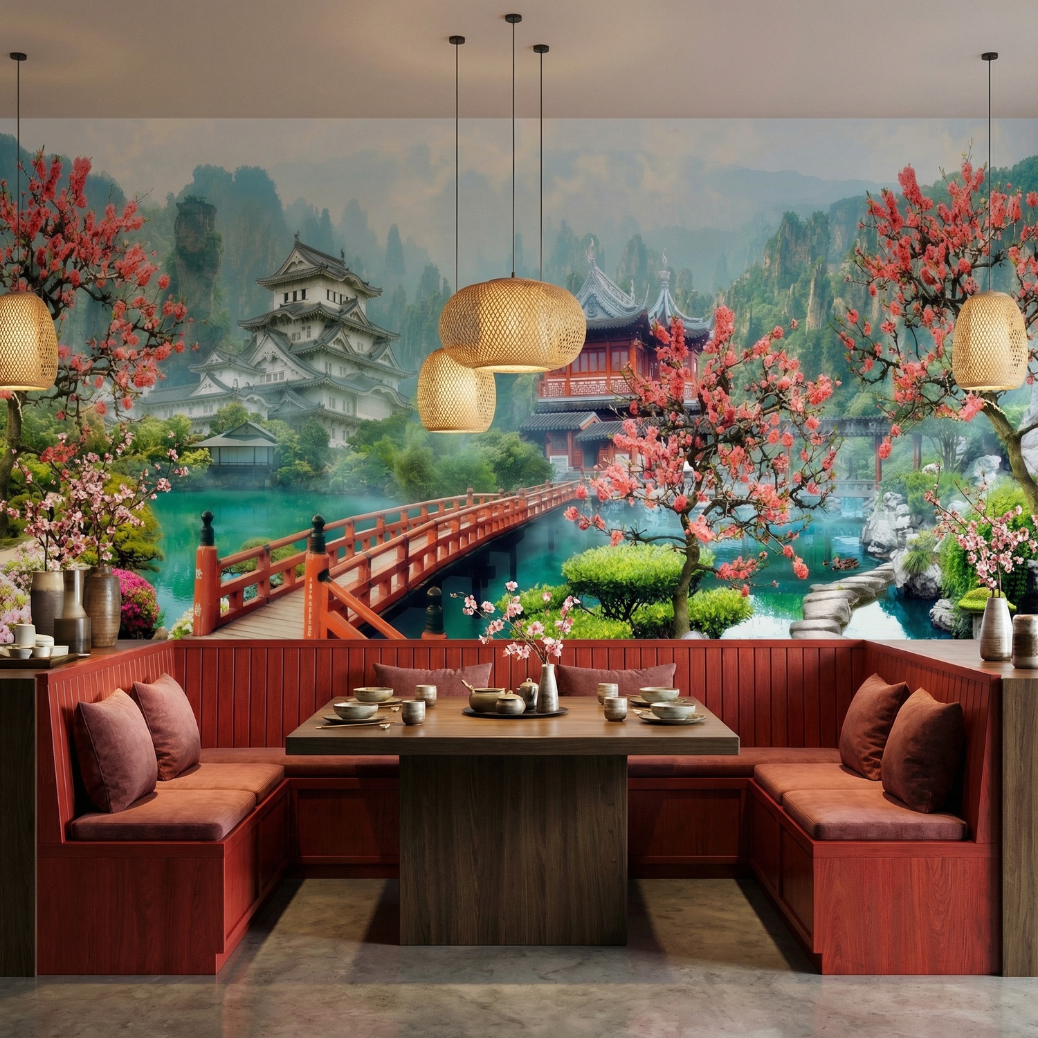Wall Murals: Oriental landscape