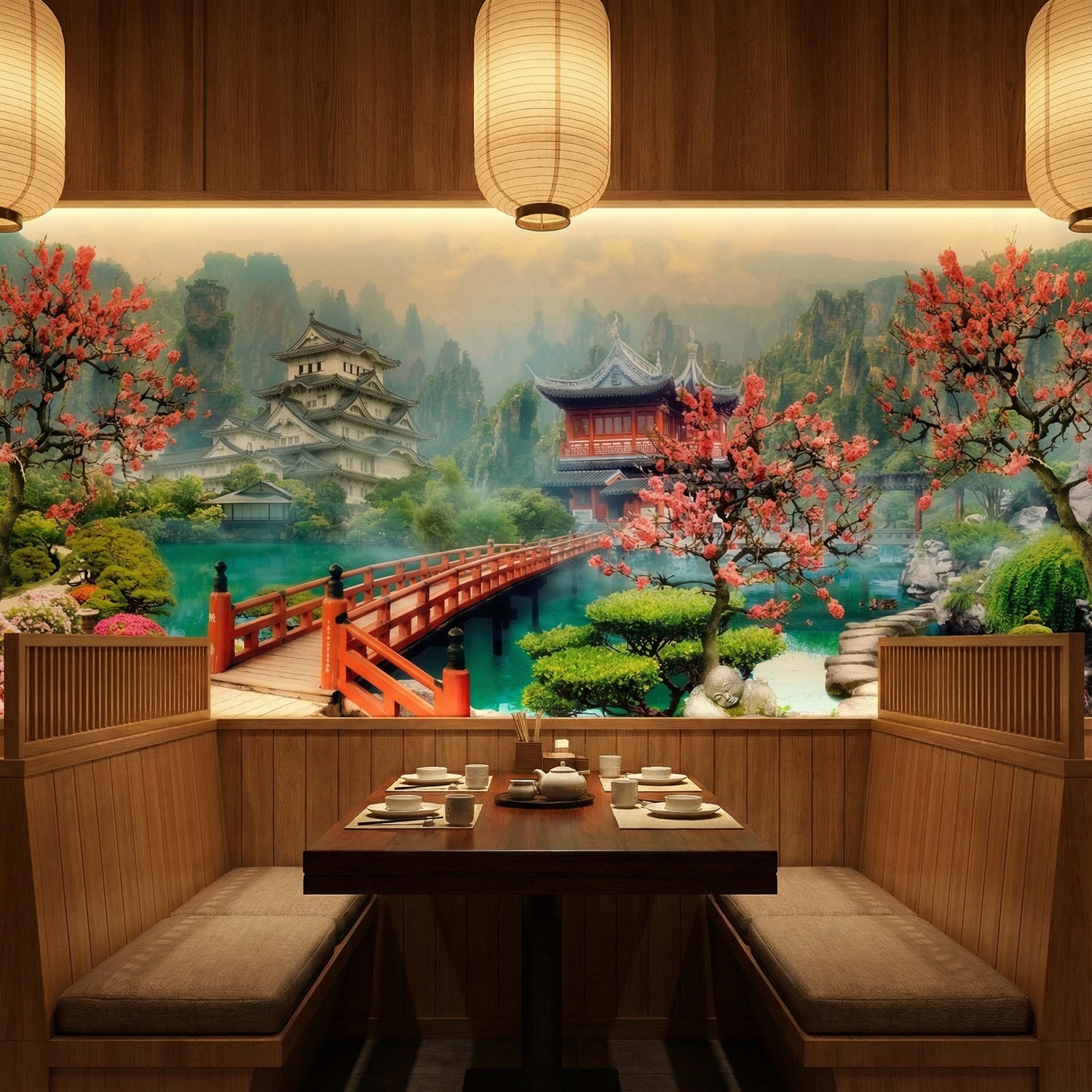 Wall Murals: Oriental landscape