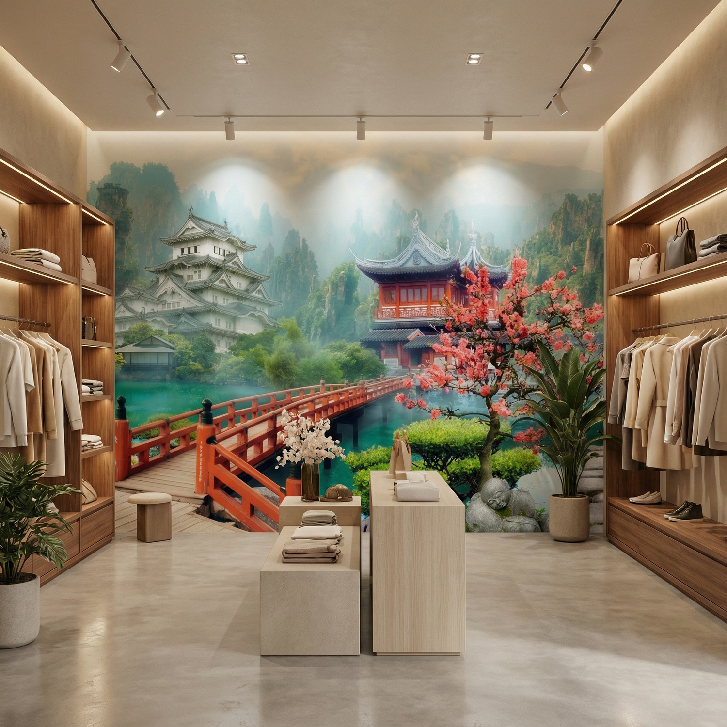 Wall Murals: Oriental landscape