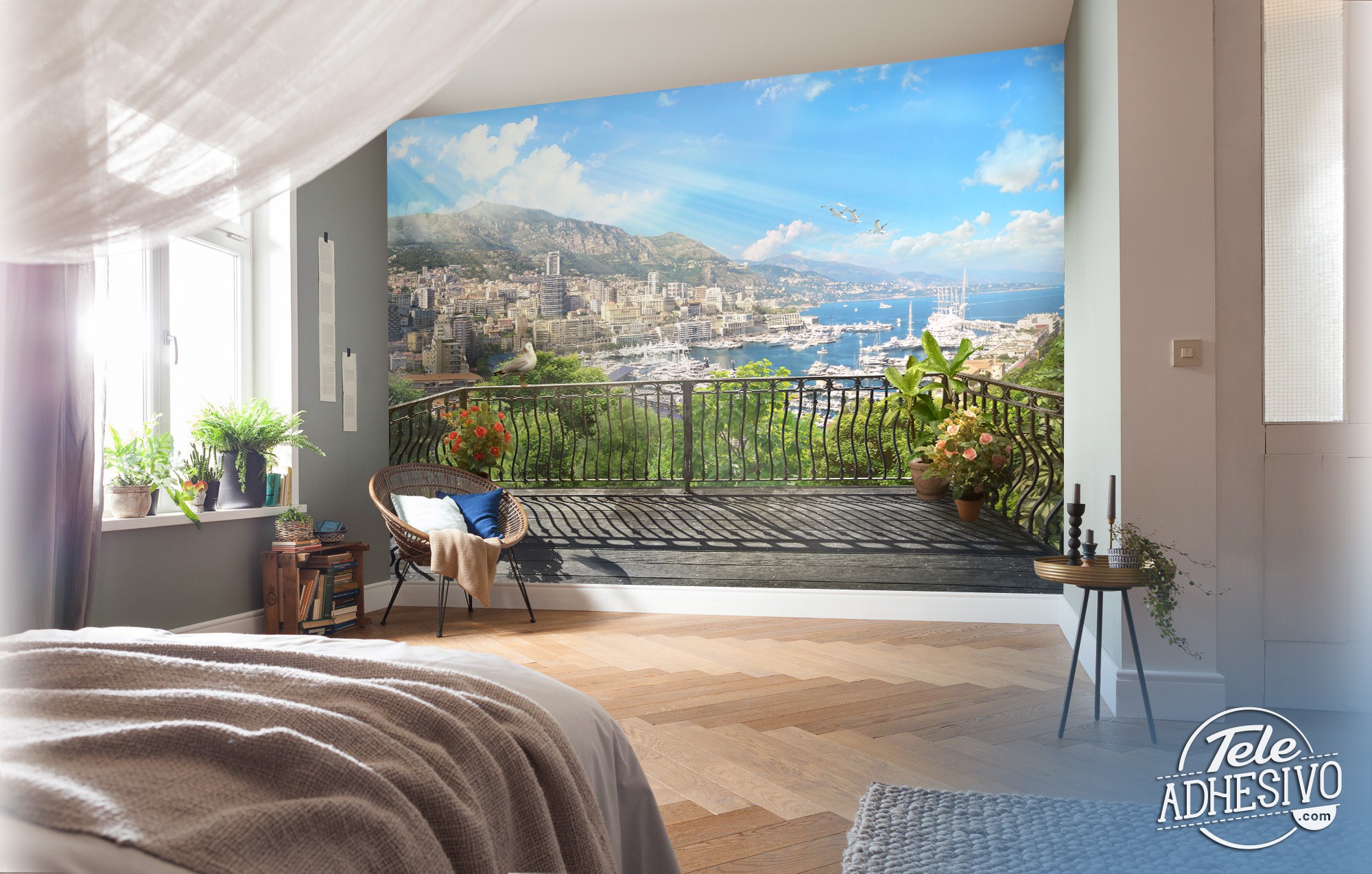 Wall Murals: Terrace in Montecarlo