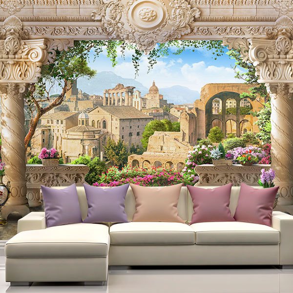 Wall Murals: The viewpoint of the columns 0