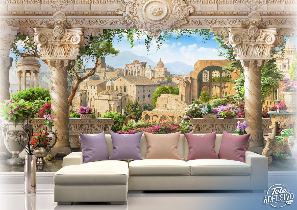 Wall Murals: The viewpoint of the columns