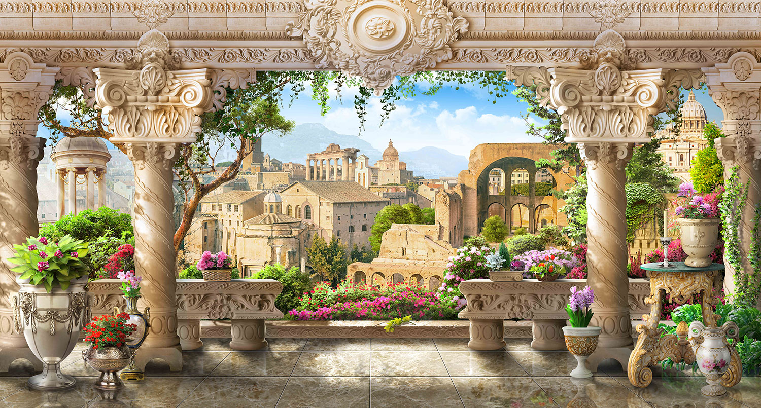 Wall Murals: The viewpoint of the columns