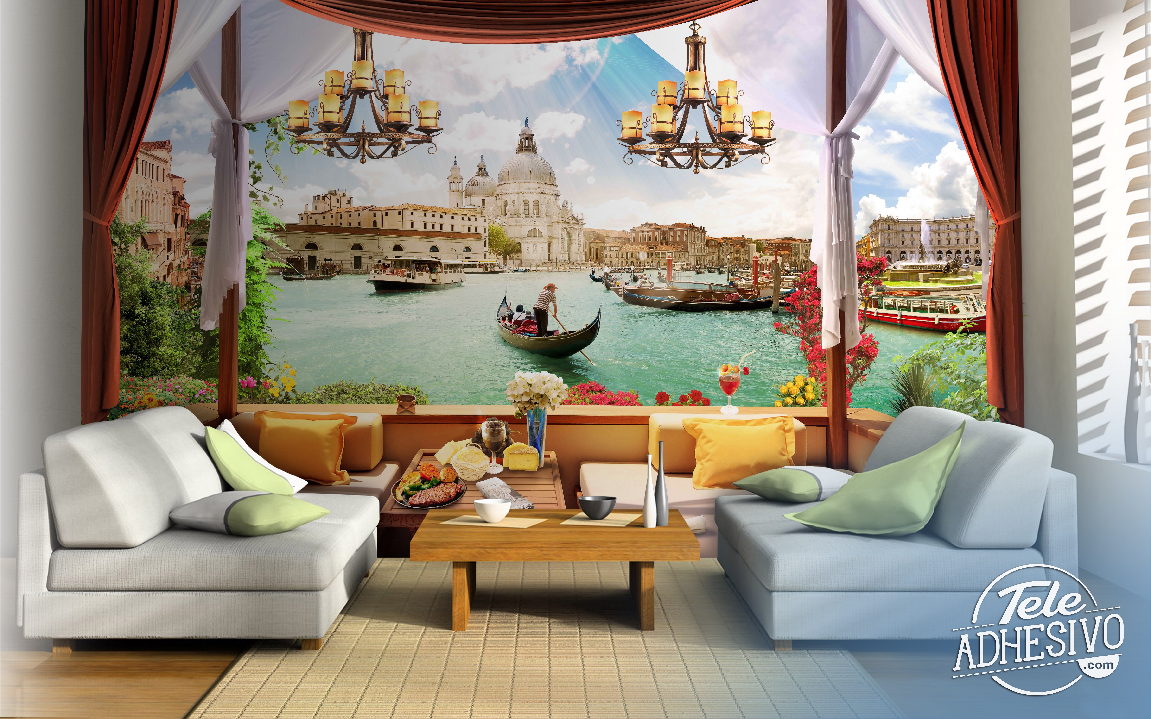 Wall Murals: The terrace of Venice