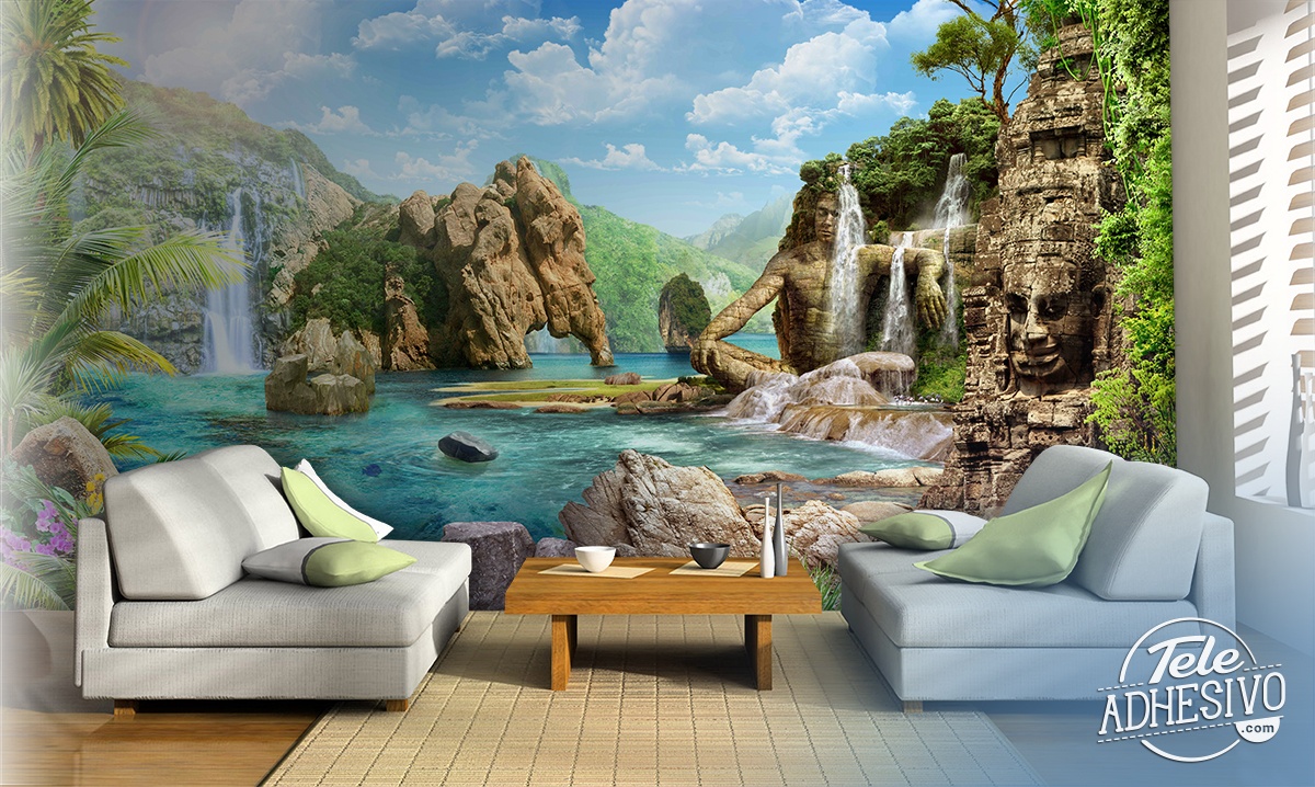 Wall Murals: Fantasy lake