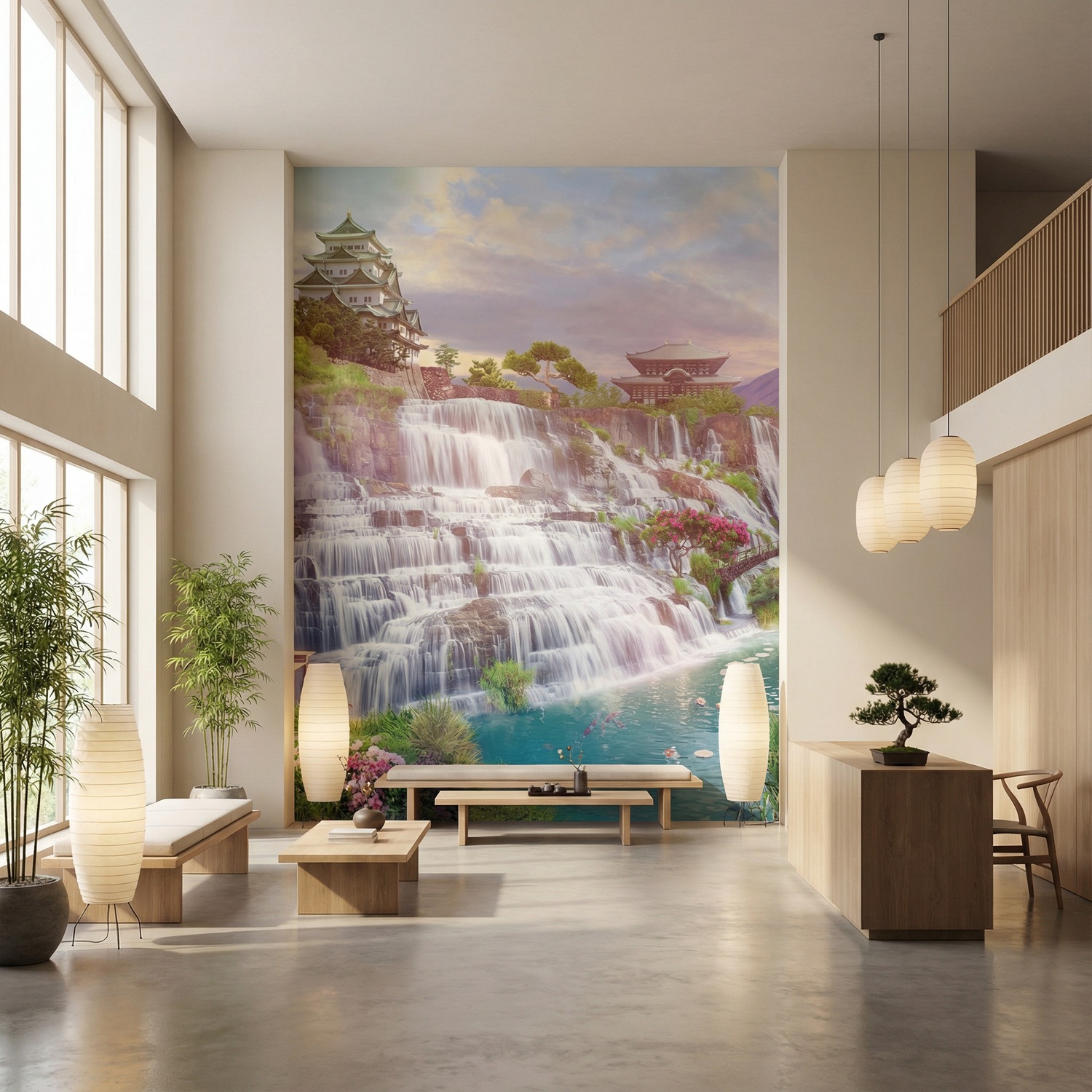Wall Murals: Waterfall Japan