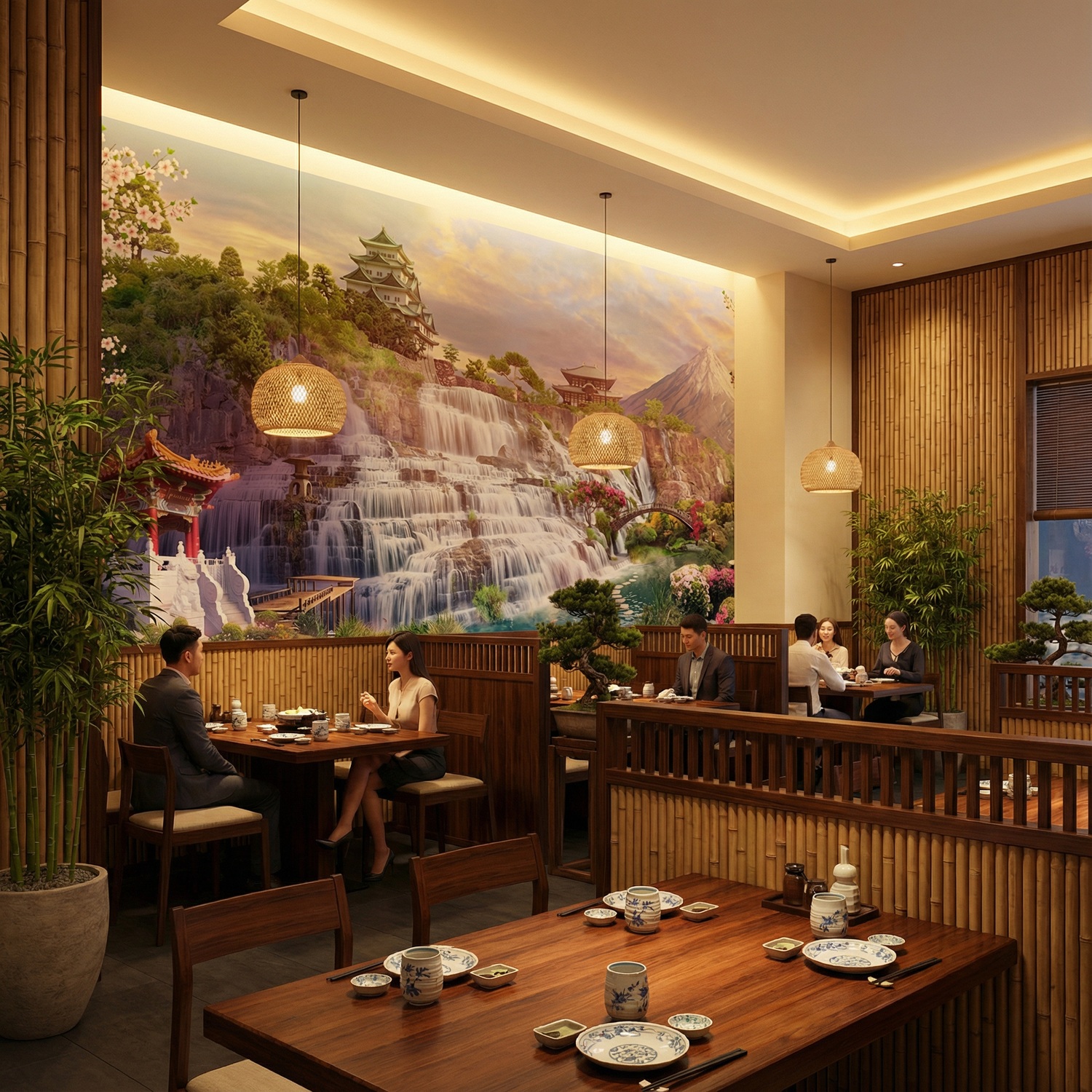 Wall Murals: Waterfall Japan