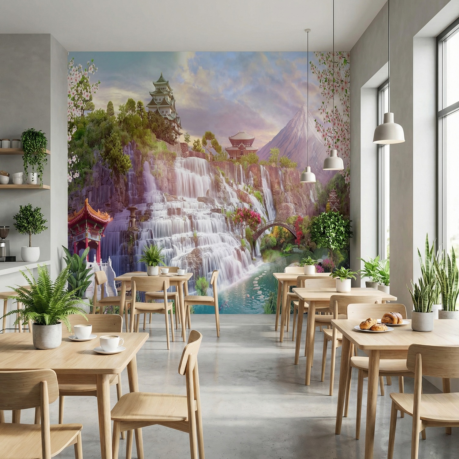 Wall Murals: Waterfall Japan