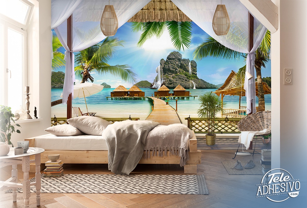 Wall Murals: Porch polynesia