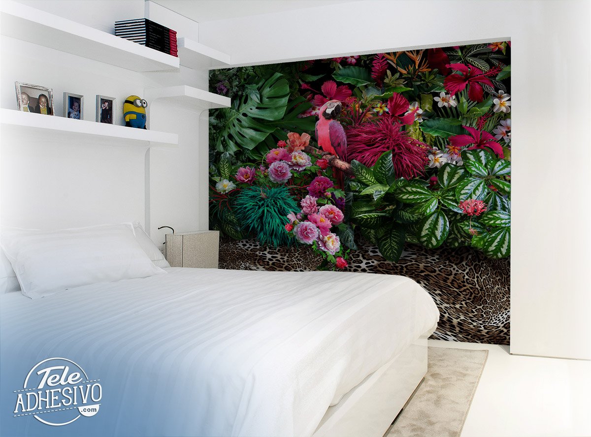 Wall Murals: Pink Parrot