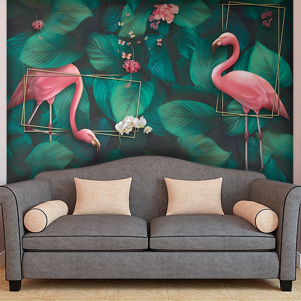 Wall Murals: Flamingos