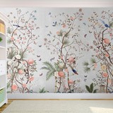 Wall Murals: Birds Singing on the Branches 2