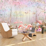 Wall Murals: Flamingo Forest 2