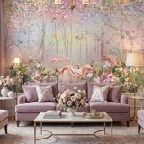 Wall Murals: Flamingo Forest 14