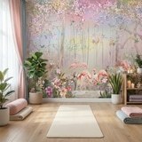 Wall Murals: Flamingo Forest 7