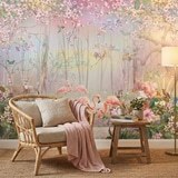 Wall Murals: Flamingo Forest 8