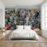 Wall Murals: Colourful Skyscrapers New York 6