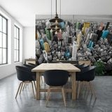 Wall Murals: Colourful Skyscrapers New York 7