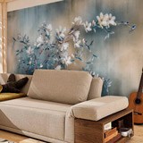 Wall Murals: White Flowers 2