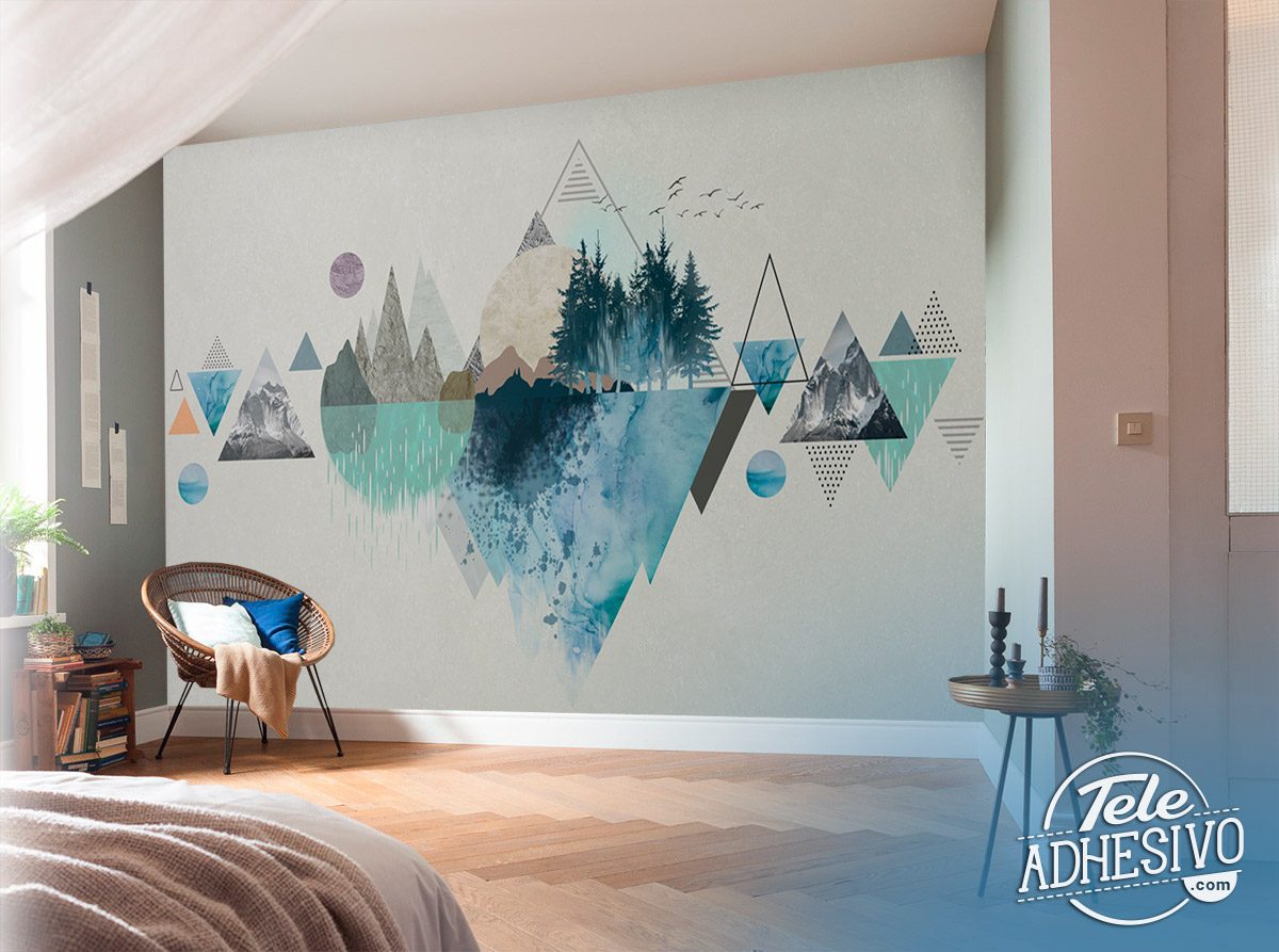 Wall Murals: Collage Mountain and Nature