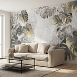 Wall Murals: Grey Palm Leaves 14