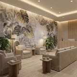 Wall Murals: Grey Palm Leaves 16
