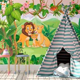 Wall Murals: Lions Family 2