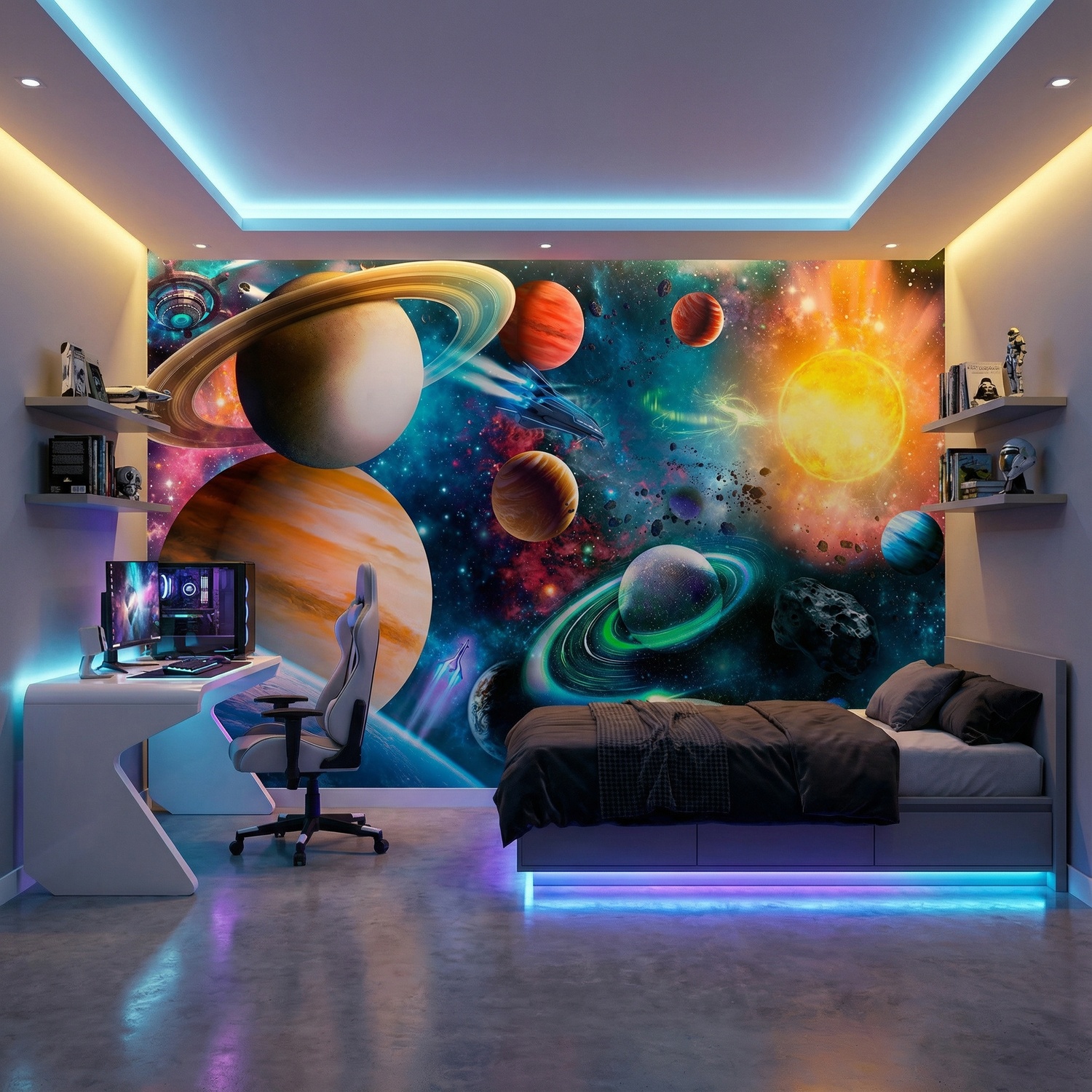 Wall Murals: Planets in Space