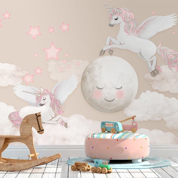 Wall Murals: Unicorns and Stars 0