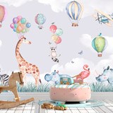 Wall Murals: Animals and Balloons 2