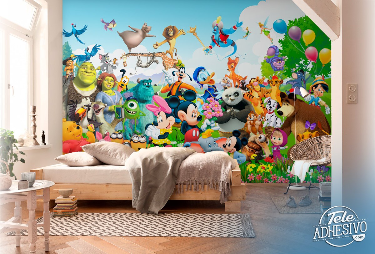 Wall Murals: Children's Movie Characters